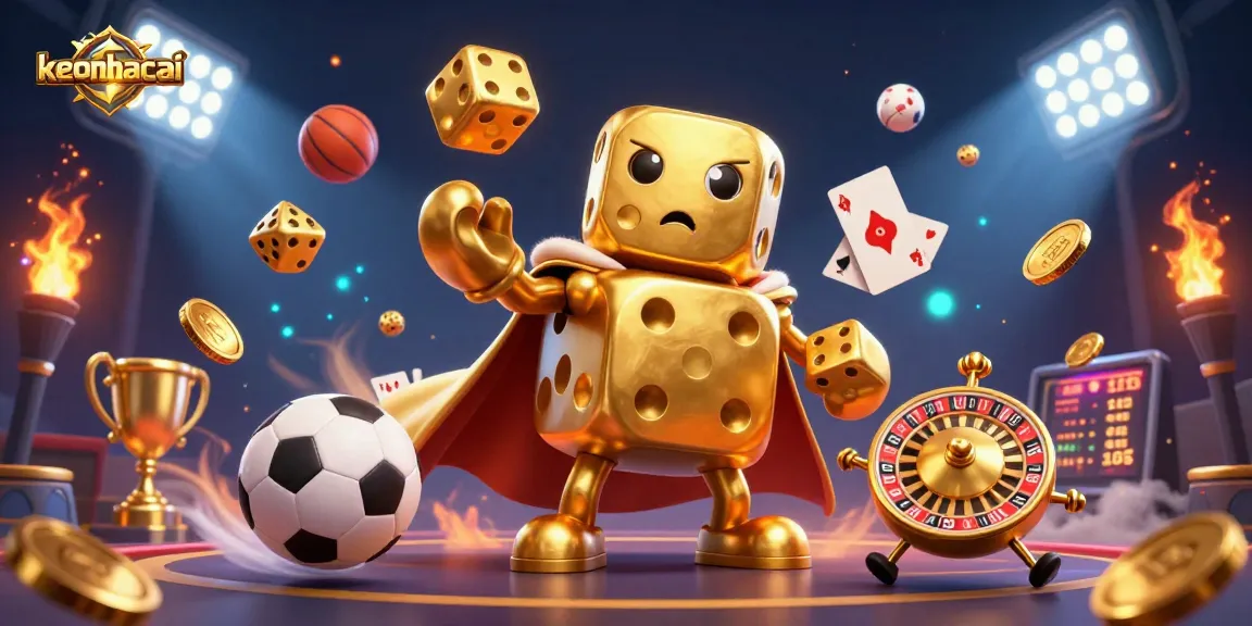 Experience thrilling gaming action with keonhacai's vibrant casino scene filled with dynamic sports elements.