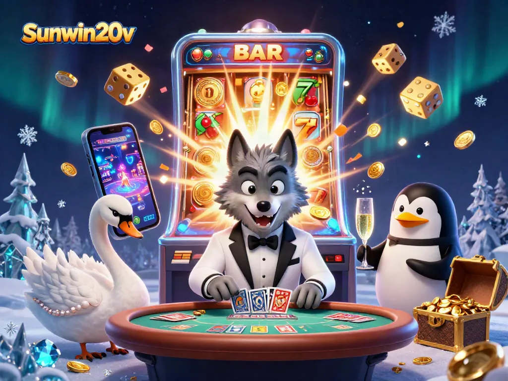 Play exciting games at sunwin20v with a jackpot explosion of characters and casino elements.