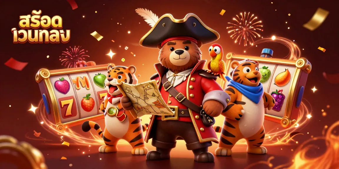 Experience the thrill of สล็อตเว็บตรง with pirates and treasure showcased in vibrant 3D artistry.
