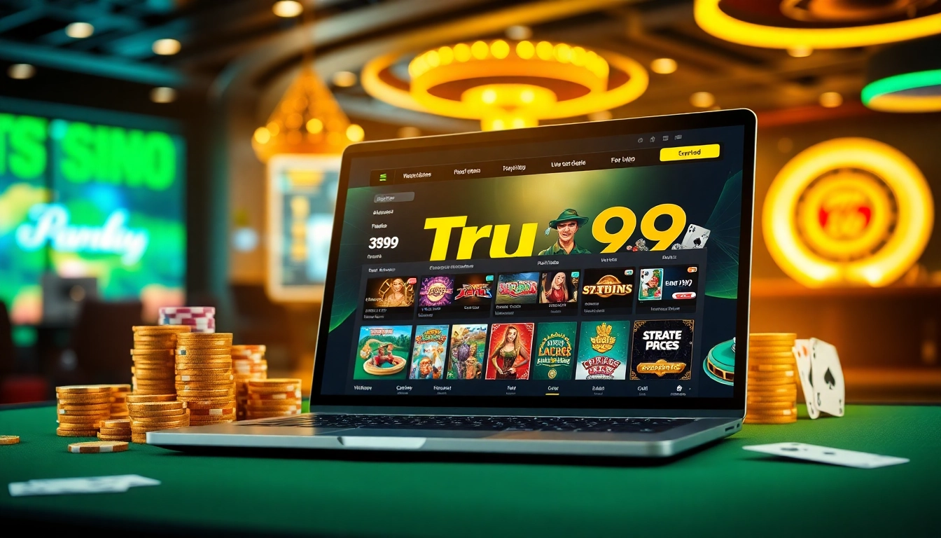 สัมผัสความระทึกในการเล่นพนันออนไลน์กับ Tru99 ด้วยเกมคาสิโนที่คึกคักและอินเทอร์เฟซที่มีชีวิตชีวา