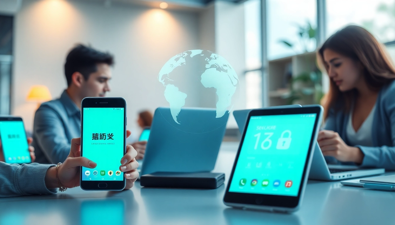 在设备上显示的快连下载应用，提供快速、安全的网络连接