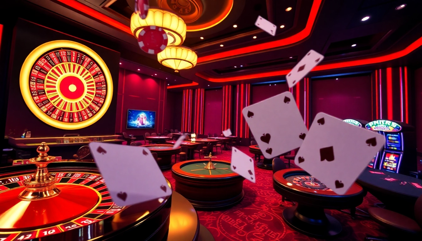 Experience high-stakes excitement at https://rr99x.com/ with dynamic casino visuals of gaming tables and slots.