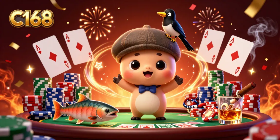 C168 engages players with vibrant casino action featuring Nessie and playful game elements, enriching the gambling experience.