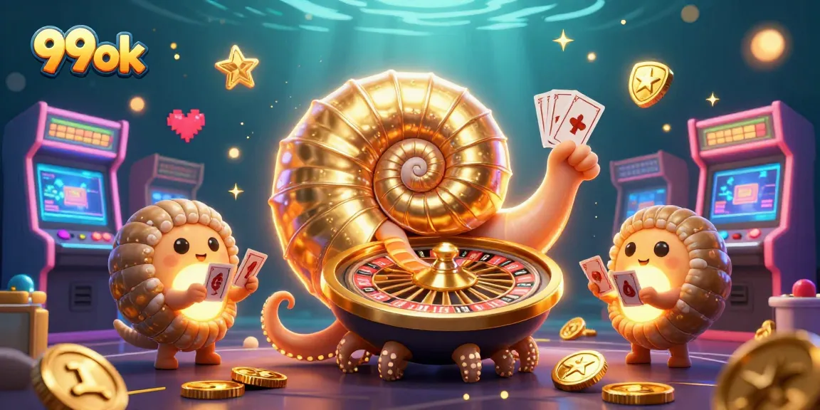 Engage with 99ok's vibrant gaming scene featuring ancient characters and dynamic casino elements.